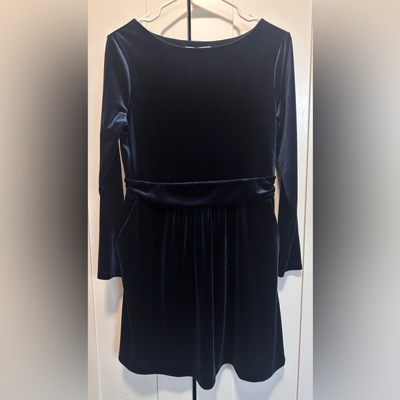Boden Velvet Navy Blue Dress Size 8P - Picture 2 of 16